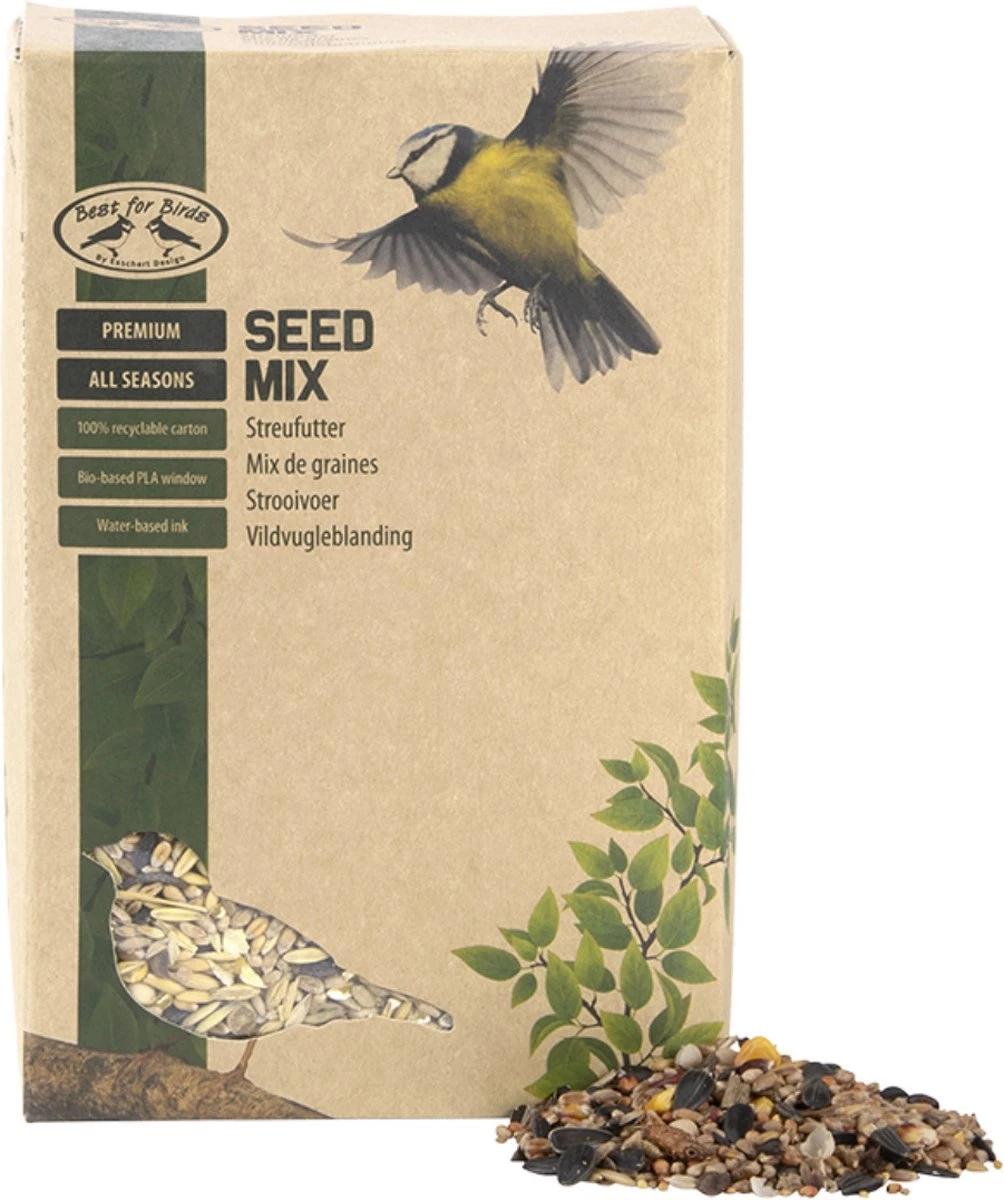 ESSCHERT DESIGN Grande Mangeoire à Oiseaux En Plastique 56 Cm Avec Nourriture Vogel - Station D'alimentation Pour Oiseaux - Mangeoire Pour Oiseaux – Image 4