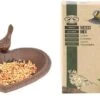 ESSCHERT DESIGN Bain D'oiseau / Bol D'alimentation Coeur En Fonte 17 X 15 Cm Comprenant 2,5 Kilos De Nourriture Pour Oiseaux - Nourrir Les Oiseaux Du Jardin