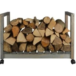 ESSCHERT DESIGN Stockage De Bois Mobile