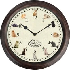ESSCHERT DESIGN Horloge Avec Miaulements