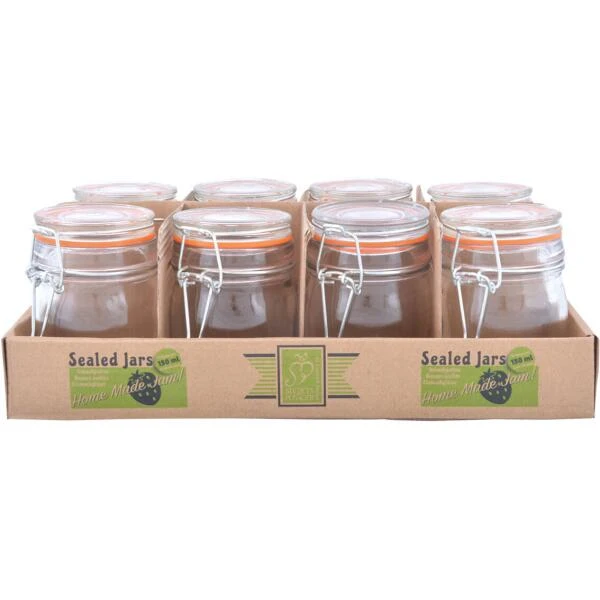 ESSCHERT DESIGN Bocaux à Confiture - 150 Ml - Set De 8 Pièces