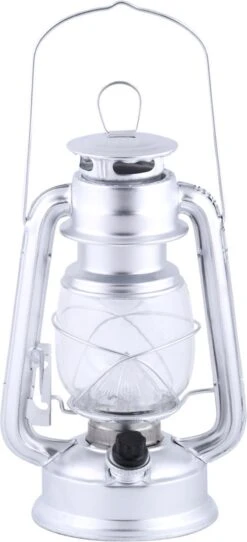 ESSCHERT DESIGN Lampe éolienne / Huile LED Argent 24 Cm De Haut