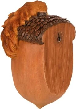 Esschert Design Mangeoire En Forme De Gland Avec écureuil 14,2x10,8x20,1 Cm