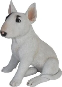 Esschert Design Bull Terrier 32,9 X 26,4 Cm Polyrésine Wit