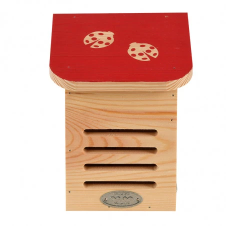 ESSCHERT DESIGN Abri A Coccinelle Rouge Bois FSC 20cm – Image 12