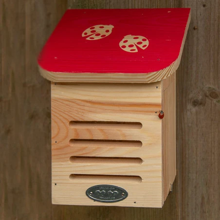 ESSCHERT DESIGN Abri A Coccinelle Rouge Bois FSC 20cm – Image 14