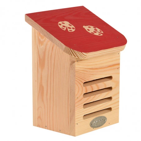 ESSCHERT DESIGN Abri A Coccinelle Rouge Bois FSC 20cm – Image 9