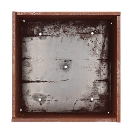 ESSCHERT DESIGN Bac à Fleur Acier Corten Carré Effet Rouille – Image 5