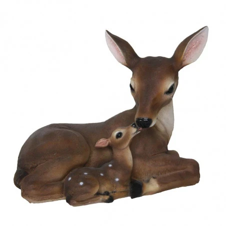 ESSCHERT DESIGN Biche Et Faon Déco Résine 27cm – Image 2