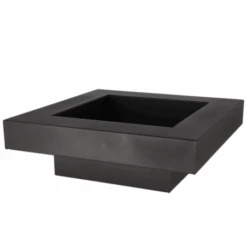 ESSCHERT DESIGN Brasero Exterieur Jardin à Bois Carré Noir