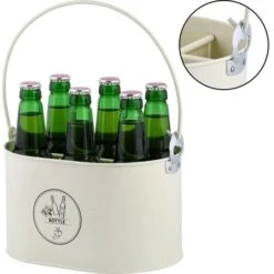 ESSCHERT DESIGN Casier Pour 6 Bouteilles Avec Décapsuleur