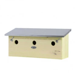 ESSCHERT DESIGN Grand Nichoir Moineaux Bois Et Zinc