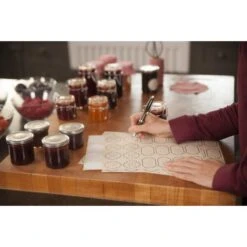 ESSCHERT DESIGN Etiquettes à Confiture Autocollantes - Set De 96 Pièces