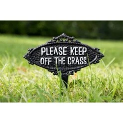 ESSCHERT DESIGN Keep Off The Grass - Piquet De Jardin En Fer