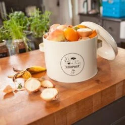 ESSCHERT DESIGN Seau De Compostage Pour Déchets De Cuisine - 6,3 Litres