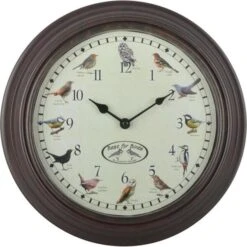 ESSCHERT DESIGN Horloge Avec Des Chants D'oiseaux
