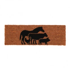 ESSCHERT DESIGN Paillasson Animaux De La Ferme 75x25cm