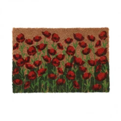 ESSCHERT DESIGN Paillasson Coco Coquelicots 60 X 40 Cm