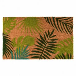 ESSCHERT DESIGN Paillasson Coco Feuille Tropicale 75 X 45 Cm