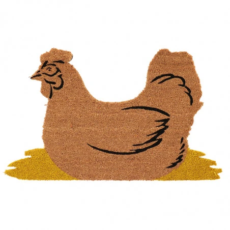 ESSCHERT DESIGN Paillasson Coco Poule 75x45cm – Image 2