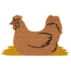 ESSCHERT DESIGN Paillasson Coco Poule 75x45cm
