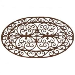 ESSCHERT DESIGN Paillasson Grille En Fonte Ovale 74x48cm
