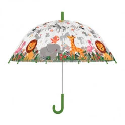 ESSCHERT DESIGN Parapluie Enfant Transparent Jungle
