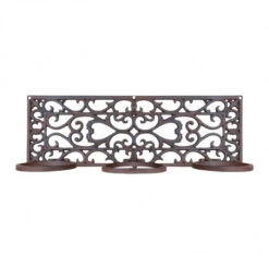 ESSCHERT DESIGN Porte Pots Rectangle Fonte 3 Pots