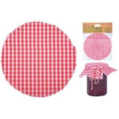 ESSCHERT DESIGN Petits Mouchoirs à Carreaux Pour Pots De Confiture - Set De 6 Pièces