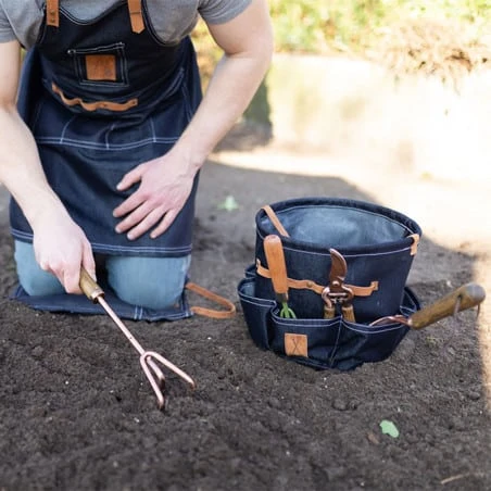 ESSCHERT DESIGN Sac à Outils De Jardin En Jeans – Image 3