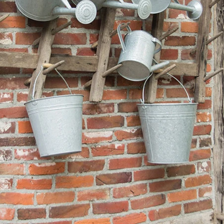 ESSCHERT DESIGN Seau En Zinc Patiné 9.5L Avec Anse – Image 3