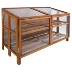 ESSCHERT DESIGN Serre De Terrasse Bois Et Verre 119cm
