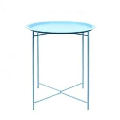 ESSCHERT DESIGN Table D'appoint En Métal Bleu