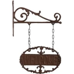 ESSCHERT DESIGN Petite Plaque De Bienvenue En Fonte